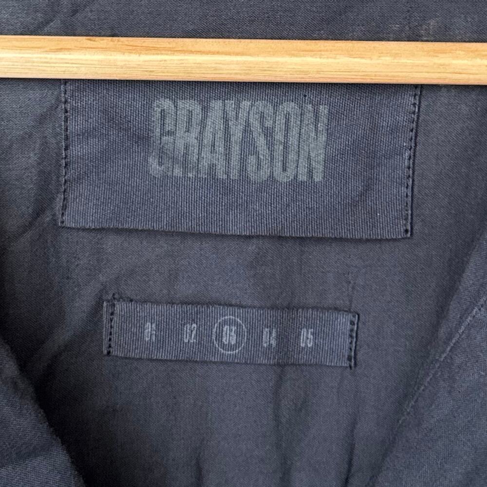 Grayson The Changemaker Cotton Oversized Relaxed Fit Dress in Navy Blue Size M - Picture 6 of 9